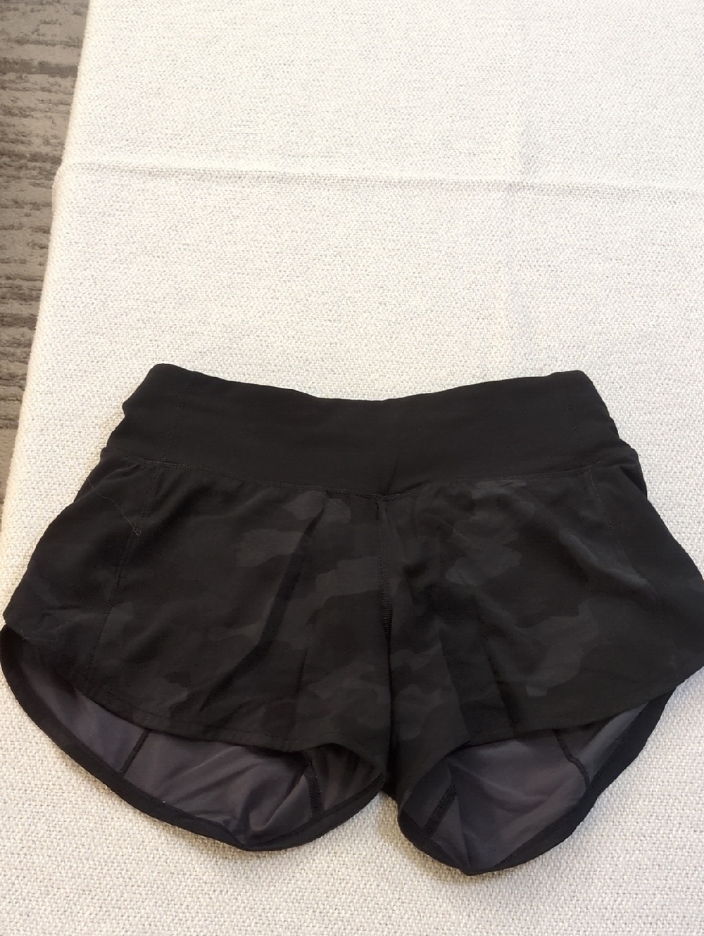 lululemon athletica Black Camo Athletic Shorts with Liner